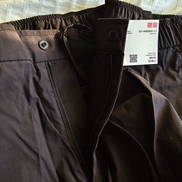 Uniqlo Easy Cargo Pants - 2024 - Black - Sz S - NWT - Picture 9 of 15